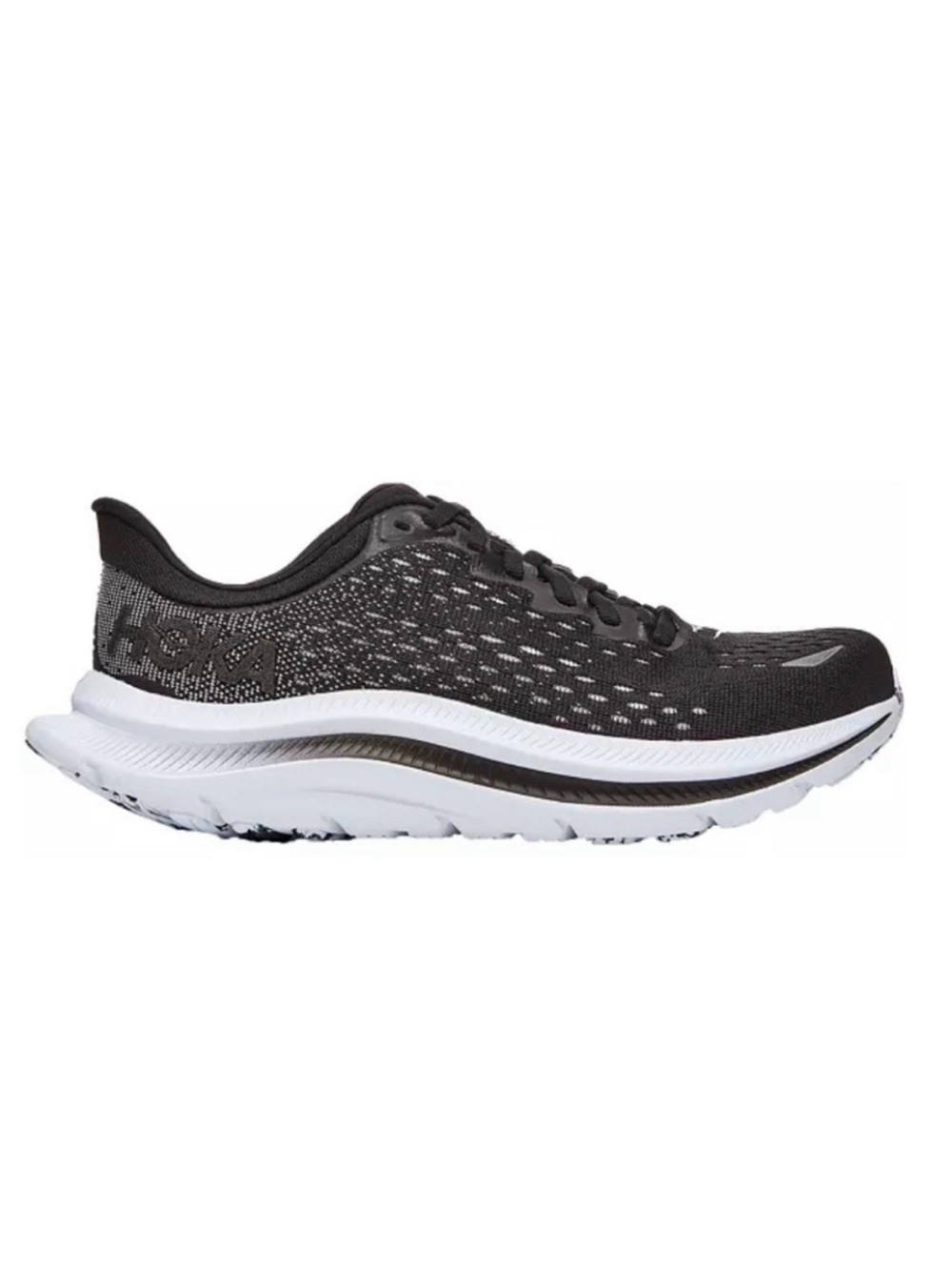 Hoka One One KawanaREFLECTIVE Womens Size 9 Running Shoes Sneakers Black/White